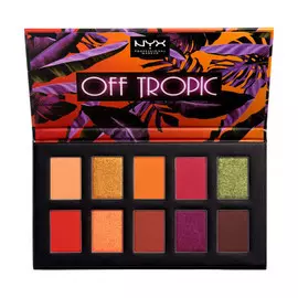 NYX PROFESSIONAL MAKEUP Палетка теней Off Tropic Shadow Palette - Shifting Sand