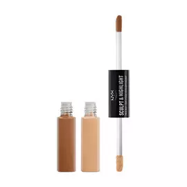 NYX PROFESSIONAL MAKEUP Средство для контурирования Sculpt &amp; Highlight Face Duo - Almond/light 02