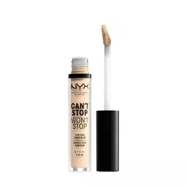 NYX PROFESSIONAL MAKEUP Стойкий жидкий консилер для лица Can’t Stop Won’t Stop Contour Concealer Pale