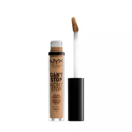 NYX PROFESSIONAL MAKEUP Стойкий жидкий консилер для лица Can’t Stop Won’t Stop Contour Concealer Golden Honey