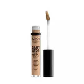 NYX PROFESSIONAL MAKEUP Стойкий жидкий консилер для лица Can’t Stop Won’t Stop Contour Concealer Medium Olive