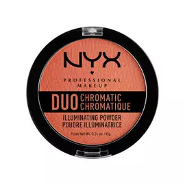 NYX PROFESSIONAL MAKEUP Сухой хайлайтер Duo Chromatic Illuminating Powder - Synthetica 05
