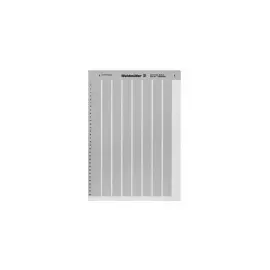 1686430001 WEIDMULLER Маркировка LM MT300 для печати на лазерном принтере 60х36 серебристая, (10листов.)