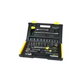 1-94-658 STANLEY Набор головок торцевых 1/4" и 1/2" "MicroTough" (50 предметов)