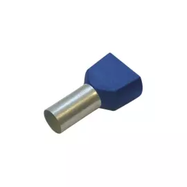 270792 Двойной изол. втулочный наконечник 2.5/10 синий Haupa