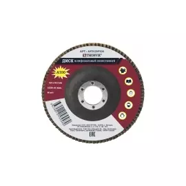 AFD125P100 Диск шлифовальный лепестковый торцевой, 125х22.2 мм, Р100