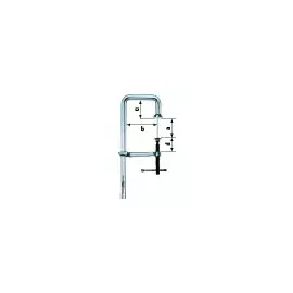 BE-GU25-12-6ZK U-образная цельнометаллическая струбцина 250/120/60/60 BESSEY