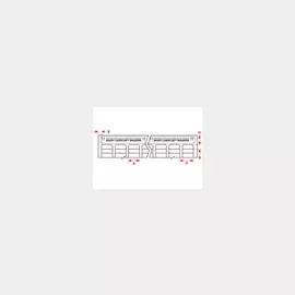 brd29863 Этикетки 30 х 10 мм Р-формы, белый полиолефин, на листе А4 BRADY