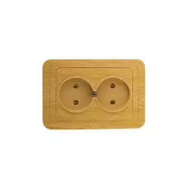 цвет ольха макс. Ток 16А макс. Напряжение 250В без заземления СВЕТОЗАР ГАММА SV-54102-A