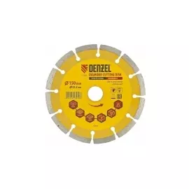 Диск алмазный отрезной сегментный, 150 х 22,2 мм., сухая резка DENZEL 73102