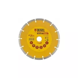Диск алмазный отрезной сегментный, 180 х 22,2 мм., сухая резка DENZEL 73103