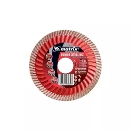 Диск алмазный отрезной Turbo Extra, 150 х 22,2 мм, сухая резка MATRIX Professional 73195