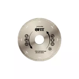 Диск отрезной алмазный сплошной (влажная резка) FIT HQ 37442