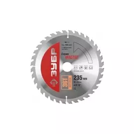 Диск пильный по дереву ЗУБР МАСТЕР 36912-235-30-36