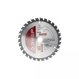 Диск пильный по дереву ЗУБР МАСТЕР 36912-165-20-30