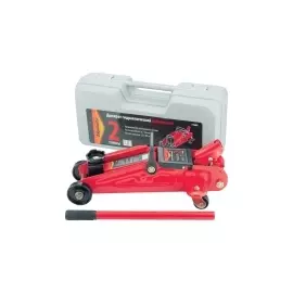 Домкрат гидравлический подкатный, 2 т, h подъема 135–300 мм, в пласт. кейсе SPARTA 510085