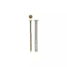 Дюбель-гвоздь полипропиленовый с цилиндрическим бортиком ЗУБР 4-301360-08-100