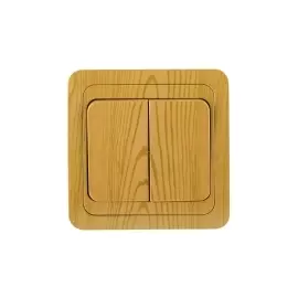 Двухклавишный 10А 250В СВЕТОЗАР ГАММА SV-54134-A