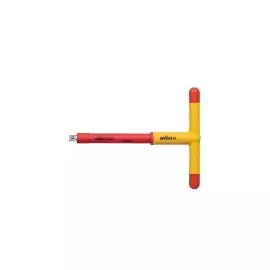 Изолированная Т-образная рукоятка с переходником для торцевого ключа WIHA 24618T 43062