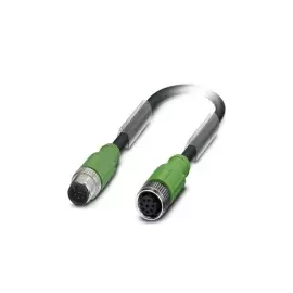 Кабель для датчика / исполнительного элемента - SAC-8P-M12MS/ 0,6-PUR/M12FS SH - 1522972 Phoenix contact