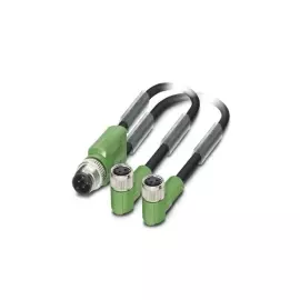 Кабель для датчика / исполнительного элемента - SAC-3P-M12Y/2X0,3-PUR/M 8FR - 1671373 Phoenix contact
