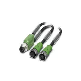 Кабель для датчика / исполнительного элемента - SAC-3P-M12Y/2X3,0-PUR/M12FS B - 1668988 Phoenix contact