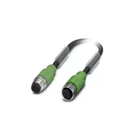 Кабель для датчика / исполнительного элемента - SAC-4P-M12MS/ 0,3-PUR/M12FS SH - 1500842 Phoenix contact