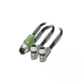 Кабель для датчика / исполнительного элемента - SAC-3P-M12Y/2X0,6-PUR/M 8FR-2L - 1671425 Phoenix contact
