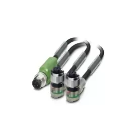 Кабель для датчика / исполнительного элемента - SAC-3P-M12Y/2X0,6-PUR/M12FR2LB - 1669042 Phoenix contact