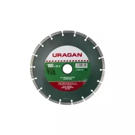 Круг отрезной алмазный для УШМ URAGAN 36691-180