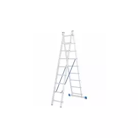 Лестница, 2 х 9 ступеней, алюминиевая, двухсекционная СИБРТЕХ 97909