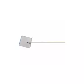 Лопата тротуарная 400 х 400 х 1,5 мм, с черенком (алюминий) СИБРТЕХ 61488