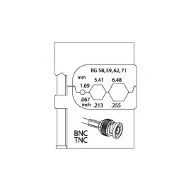 Модуль сменный для коаксиального кабеля RG 58/59/62/71 GEDORE 8140-14 1830694