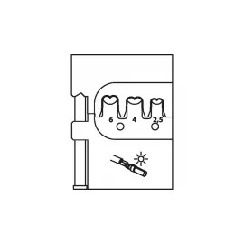 Модуль сменный для многоконтактного разъема MC4 GEDORE 8140-25 2078104