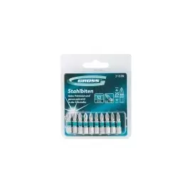 Набор бит РZ1х25, сталь S2, 10шт GROSS 11339