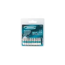 Набор бит РZ2х25, сталь S2, 10шт GROSS 11340