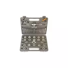 Набор метчиков и плашек М3 - М12, плашко-метчикодержатель, 40 предметов, в пласт. боксе SPARTA 773155