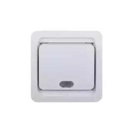 Одноклавишный макс. Ток 10А 250В СВЕТОЗАР ГАММА SV-54131-W