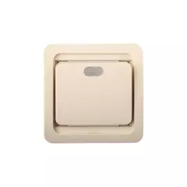 Одноклавишный с подсветкой макс. Ток 10А 250В СВЕТОЗАР ГАММА SV-54131-B