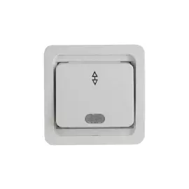 Одноклавишный с подсветкой макс. Ток 10А 250В СВЕТОЗАР ГАММА SV-54138-W