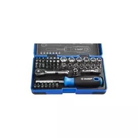 Отвертка с насадками и мини трещеткой ЗУБР ПРОФЕССИОНАЛ 25283-H47