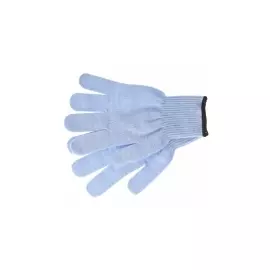 Перчатки трикотажные, акрил, цвет: голубой, оверлок Сибртех 68656