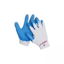 Перчатки трикотажные с латексным покрытием ЗУБР ЭКСПЕРТ 11260-M