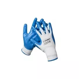 Перчатки трикотажные с нитриловым покрытием для точных работ ЗУБР МАСТЕР 11276-M