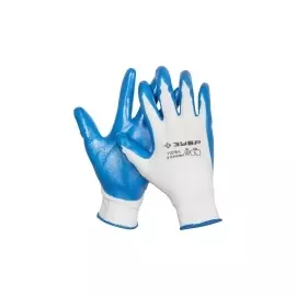 Перчатки трикотажные с нитриловым покрытием для точных работ ЗУБР МАСТЕР 11276-L