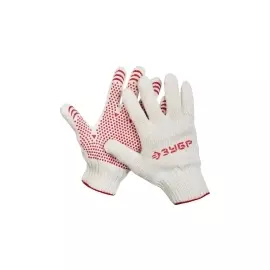 Перчатки трикотажные с защитой от скольжения ЗУБР МАСТЕР 11392-K10