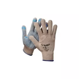 Перчатки трикотажные утепленные с защитой от скольжения ЗУБР ПРОФЕССИОНАЛ 11463-XL