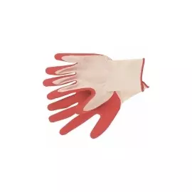 Перчатки вязаные полиэфирные с рельефным покрытием из нат. латекса, 15 класс, 57гр. СИБРТЕХ 67767