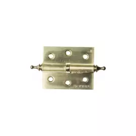 Петля дверная разъемная 1 подшипник цвет мат. латунь (SB) правая с крепежом 75х63х2 5мм 2шт ЗУБР ЭКСПЕРТ 37605-075-3R