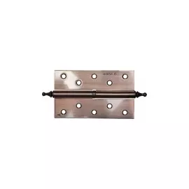 Петля дверная разъемная 1 подшипник цвет ст. медь (AC) левая с крепежом 125х75х2 5мм 2 шт ЗУБР ЭКСПЕРТ 37605-125-6L